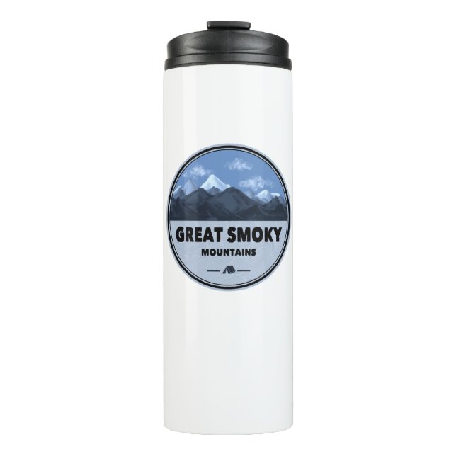 Great Smoky Mountains Camping Thermal Tumbler (Front)