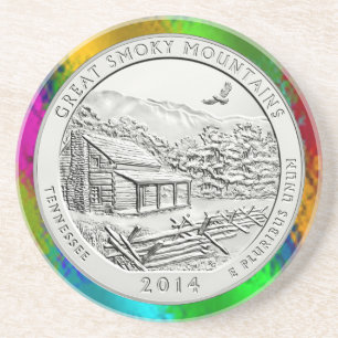 GREAT SMOKY MOUNTAINS COIN COASTER