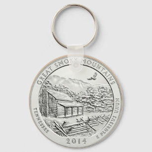 GREAT SMOKY MOUNTAINS COIN   KEY RING