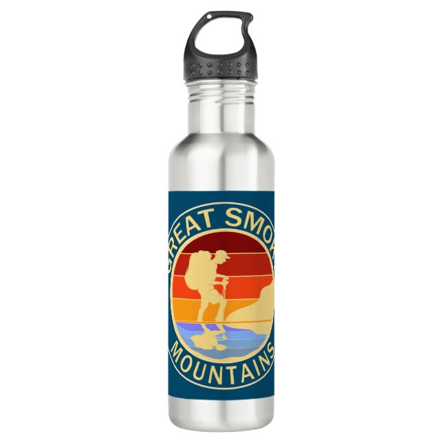 Great Smoky Mountains Hiking 710 Ml Water Bottle (Front)