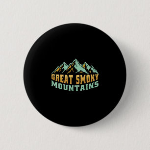 Great smoky mountains hiking tennessee north 6 cm round badge