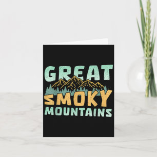 Great smoky mountains hiking tennessee north card