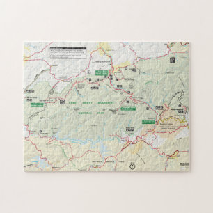 Great Smoky Mountains map puzzle