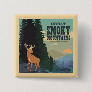 Great Smoky Mountains National Park 15 Cm Square Badge