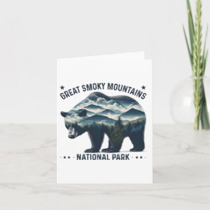 Great Smoky Mountains National Park Bear Hiking Ca Card