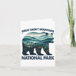 Great Smoky Mountains National Park Bear Hiking Ca Card