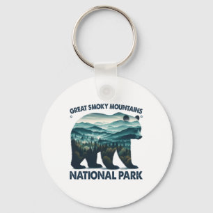Great Smoky Mountains National Park Bear Hiking Ca Key Ring