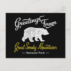 Great Smoky Mountains National Park Bear Postcard