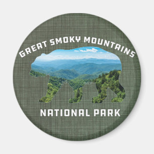 Great Smoky Mountains National Park bear souvenir Magnet