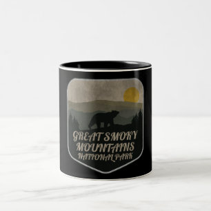 Great Smoky Mountains National Park Bear Two-Tone Coffee Mug