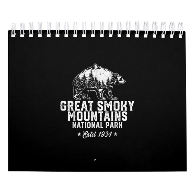 Great Smoky Mountains National Park Bear Vintage Calendar (Cover)