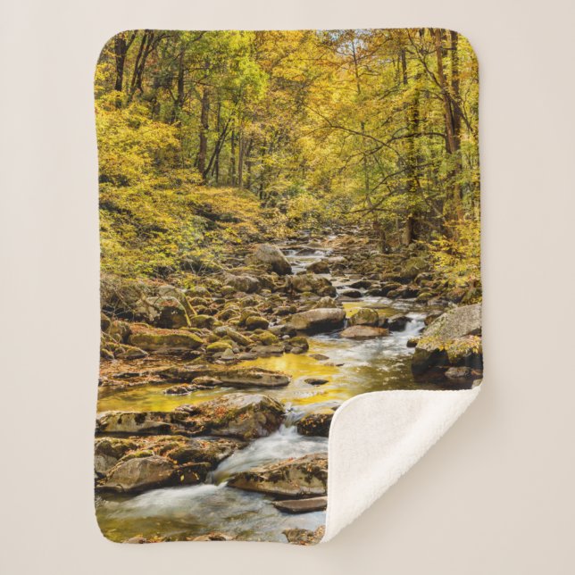 Great Smoky Mountains National Park. Big Creek Sherpa Blanket (Front)