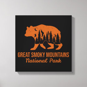 GREAT SMOKY MOUNTAINS NATIONAL PARK  CANVAS PRINT