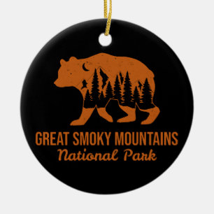 GREAT SMOKY MOUNTAINS NATIONAL PARK  CERAMIC TREE DECORATION