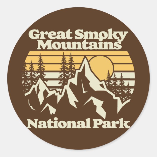Great Smoky Mountains,National Park Classic Round Sticker (Front)