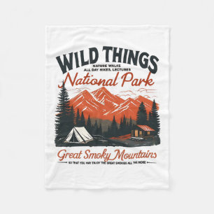 Great Smoky Mountains National Park Family Vacatio Fleece Blanket