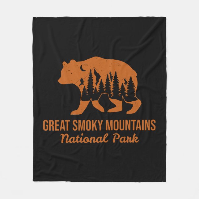 GREAT SMOKY MOUNTAINS NATIONAL PARK  FLEECE BLANKET (Front)