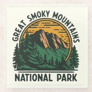 Great Smoky Mountains National Park Glass Coaster