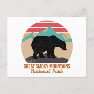 GREAT SMOKY MOUNTAINS NATIONAL PARK HOLIDAY POSTCARD