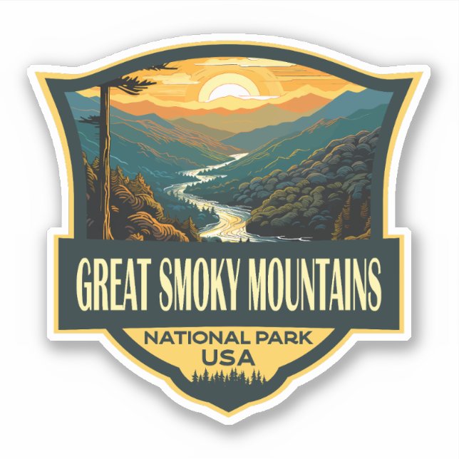 Great Smoky Mountains National Park Illustration (Front)
