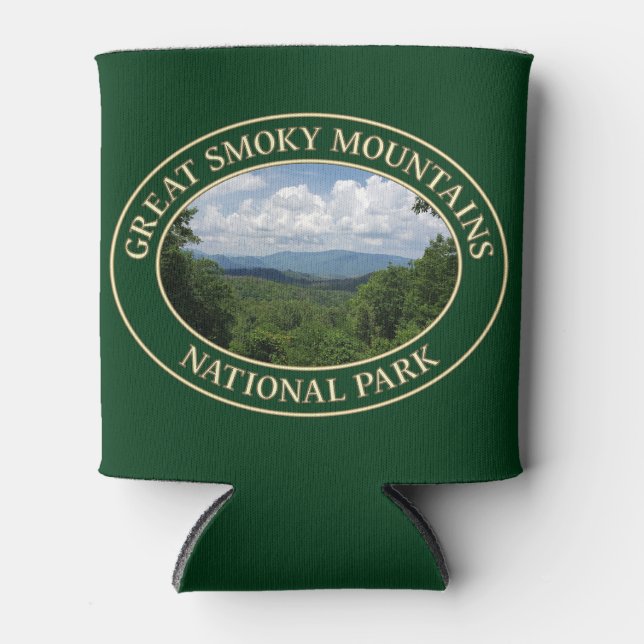 Great Smoky Mountains National Park in Tennessee Can Cooler (Front)