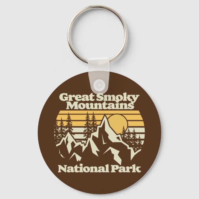Great Smoky Mountains,National Park Key Ring (Front)