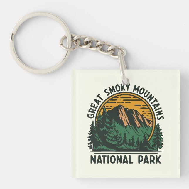 Great Smoky Mountains National Park Key Ring (Front)
