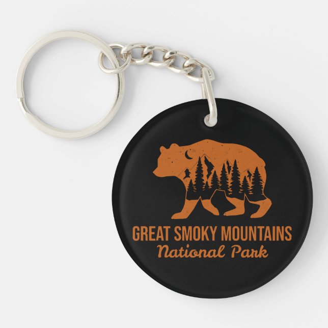 GREAT SMOKY MOUNTAINS NATIONAL PARK  KEY RING (Front)