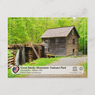 Great Smoky Mountains National Park - Mingus Mill Postcard