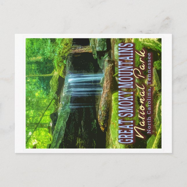 GREAT SMOKY MOUNTAINS NATIONAL PARK - NC - TN POSTCARD (Front)