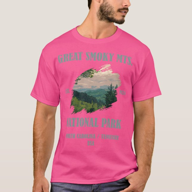 Great Smoky Mountains National Park North Carolina T-Shirt (Front)