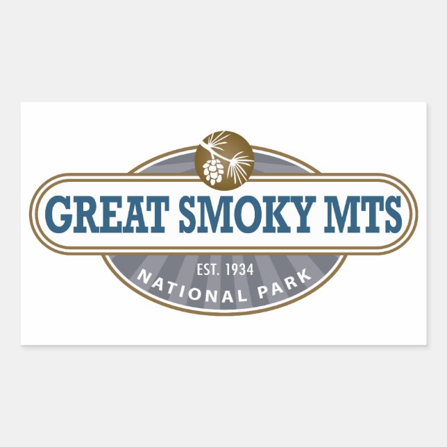 Great Smoky Mountains National Park Rectangular Sticker (Front)