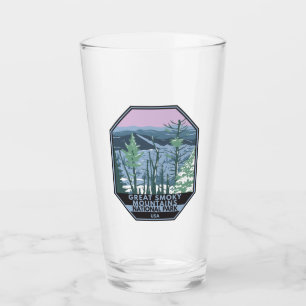  Great Smoky Mountains National Park Retro  Glass