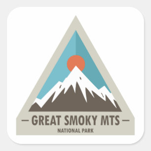 Great Smoky Mountains National Park Square Sticker