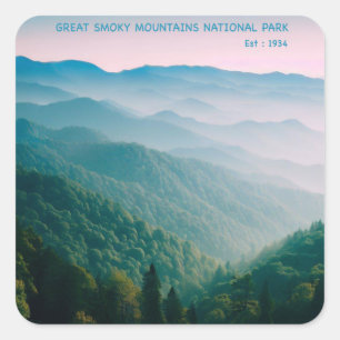 Great Smoky Mountains National Park Square Sticker