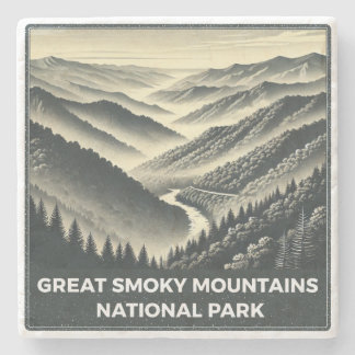 Great Smoky Mountains National Park Stone Coaster