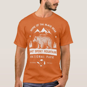 Great Smoky Mountains National Park T Bear Vintage T-Shirt