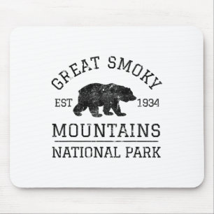 Great Smoky Mountains National Park Tennessee Bear Mouse Mat