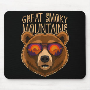 Great smoky mountains national park tennessee bear mouse mat