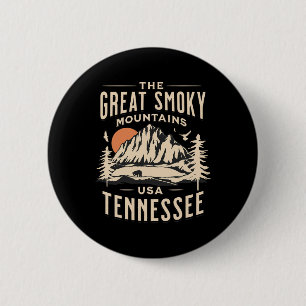 Great Smoky Mountains National Park Tennessee Hike 6 Cm Round Badge