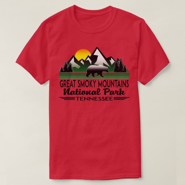 GREAT SMOKY MOUNTAINS NATIONAL PARK TENNESSEE NORT T-Shirt (Design Front)