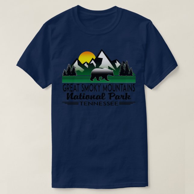 GREAT SMOKY MOUNTAINS NATIONAL PARK TENNESSEE NORT T-Shirt (Design Front)