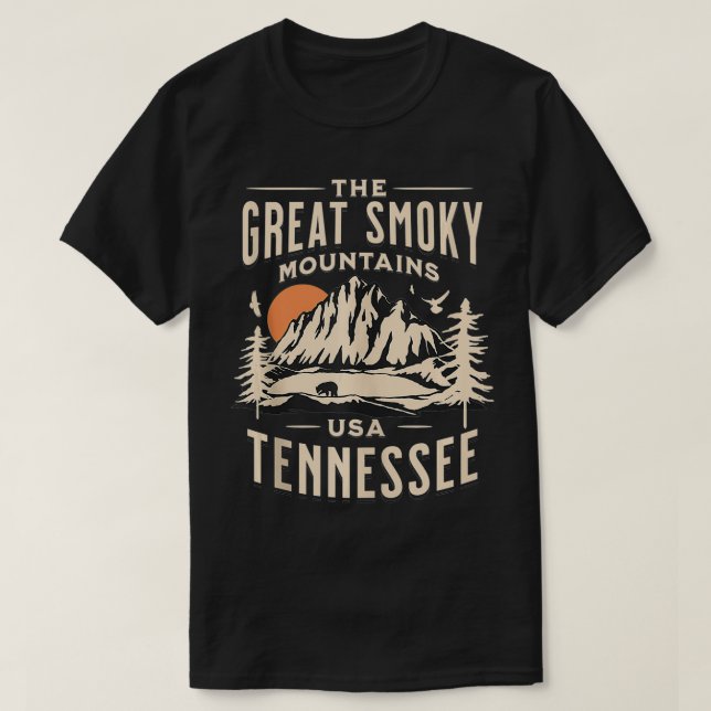 Great Smoky Mountains National Park Tennessee Outr T-Shirt (Design Front)