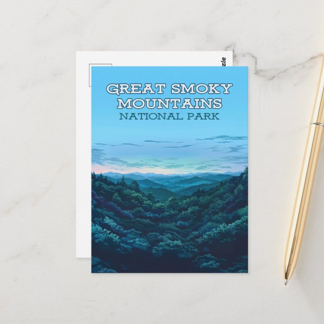 Great Smoky Mountains National Park Tennessee Postcard (Front/Back In Situ)
