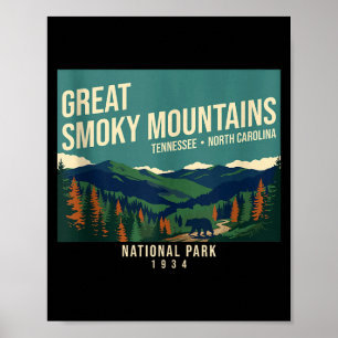 Great smoky mountains national park tennessee poster