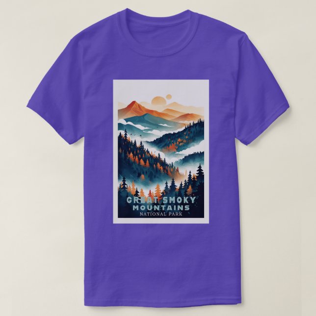 Great Smoky Mountains national park travel  16 T-Shirt (Design Front)