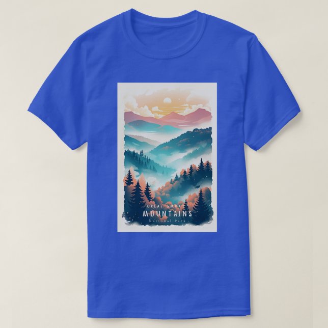 Great Smoky Mountains national park travel  1 T-Shirt (Design Front)