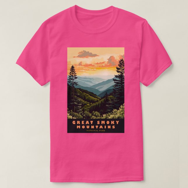 Great Smoky Mountains national park travel  5 T-Shirt (Design Front)