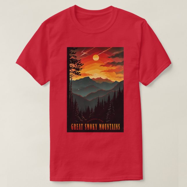 Great Smoky Mountains national park travel  7 T-Shirt (Design Front)