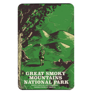 Great Smoky Mountains National Park travel poster Magnet